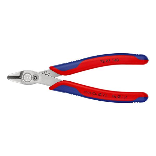 PINCE COUPANTE SUPER KNIP S KNIPEX XL 140MM ROUGE / BLEU