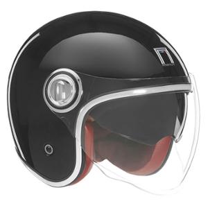 CASQUE JET NOX PREMIUM HERITAGE NOIR BRILLANT- CE 22.06