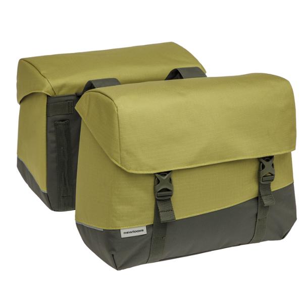 BOLSA BICICLETA PORTAEQ CON PUENTE NEWLOOXS OSLO JOLI DOBLE VERDE OLIVA-37 LITROS-380X29