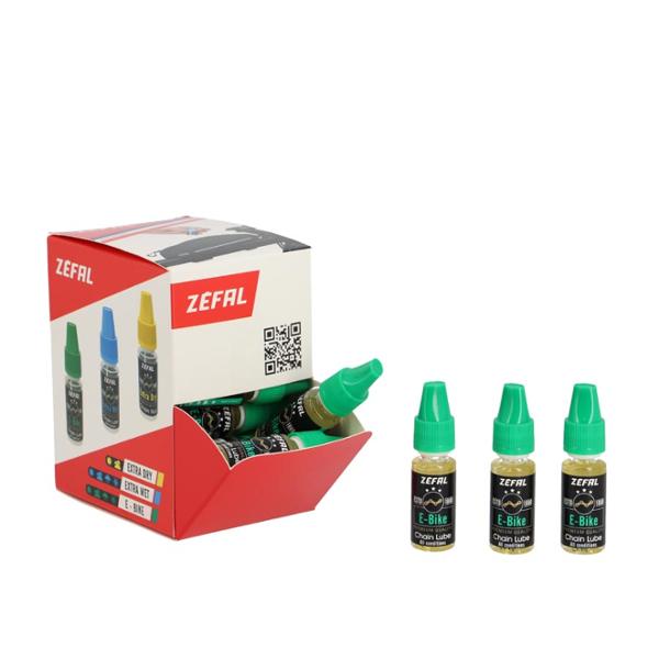 HUILE / LUBRIFIANT ZEFAL SPECIALE VAE - EBIKE CHAIN LUBE (BURETTE 10ML) DISPLAY X30