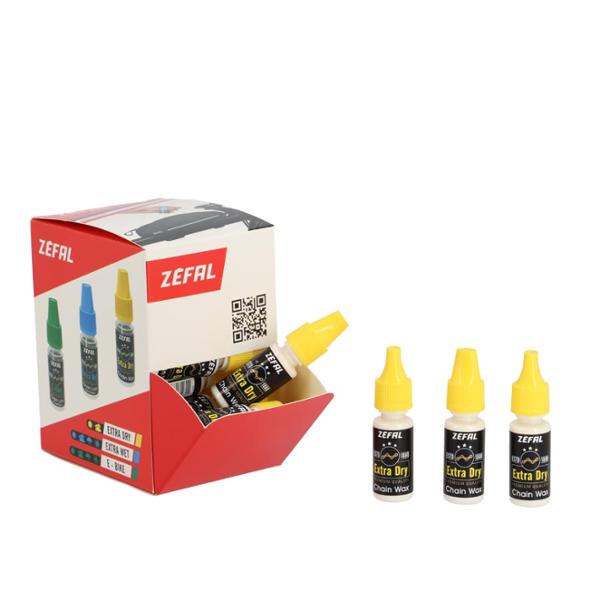 ACEITE/LUBRIC ZEFAL EXTRA DRY WAX TODAS LAS CONDIC CLIMÁTICAS (BURETA 10ML) DISPLAY X30