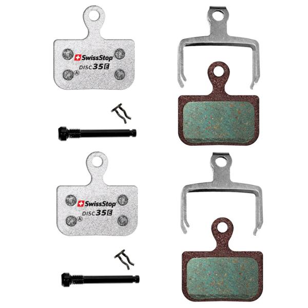 PLAQUETTE FREIN VTT / ROUTE 53 SWISSSTOP DISC 35E ORGANIQUE ADAPT. SRAM RED E TAP AXS / AVID
