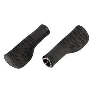 POIGNEE VELO HERRMANS NUCORE 130MM TOWN WAVE ERGONOMIQUE LOCK ON NOIR (PR)