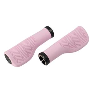 POIGNEE VELO HERRMANS NUCORE 130MM TOWN WAVE ERGONOMIQUE LOCK ON ROSE (PR)