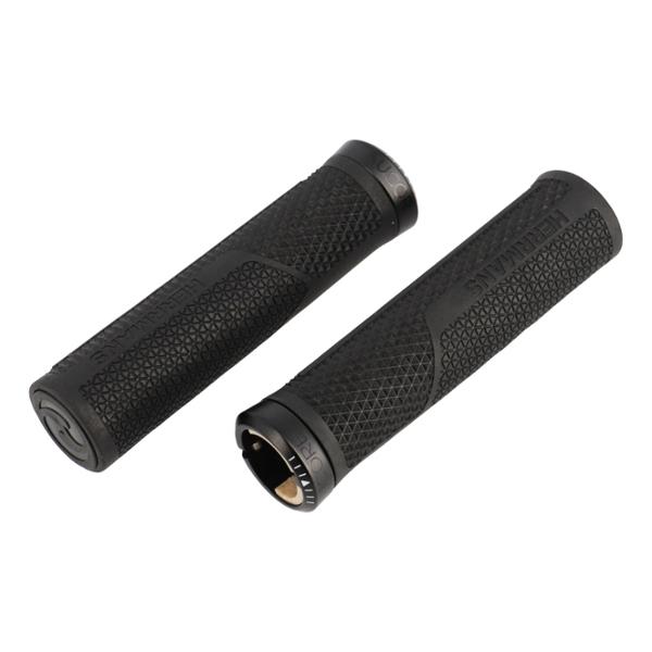 BICYCLE GRIPS HERRMANS NUCORE 130mm TRAIL PEAK - LOCK ON - BLACK  (PAIR)