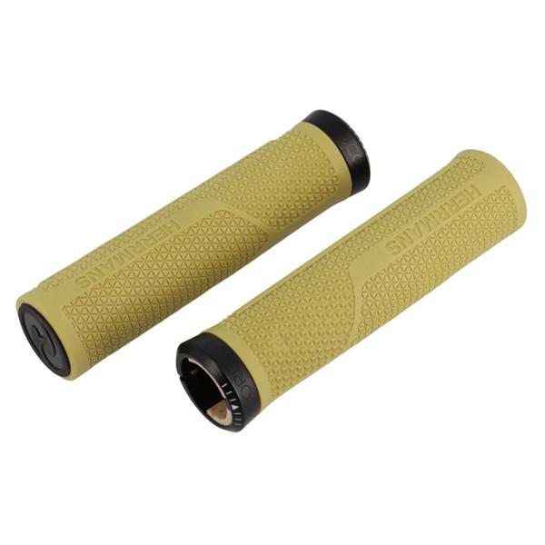 BICYCLE GRIPS HERRMANS NUCORE 130mm TRAIL PEAK - LOCK ON - OLIVE  (PAIR)