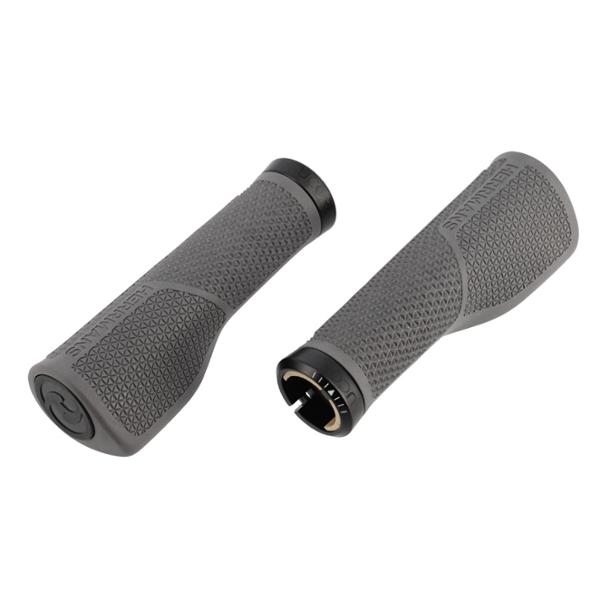 POIGNEE VELO HERRMANS NUCORE 130MM TOUR PEAK ERGONOMIQUE LOCK ON GRIS (PR)