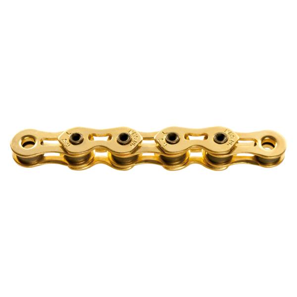 BICYCLE CHAIN 1 SPEED KMC K1 SL WIDE TI-N GOLD 100 LINKS MASTER LINK QUICK RELEASE
