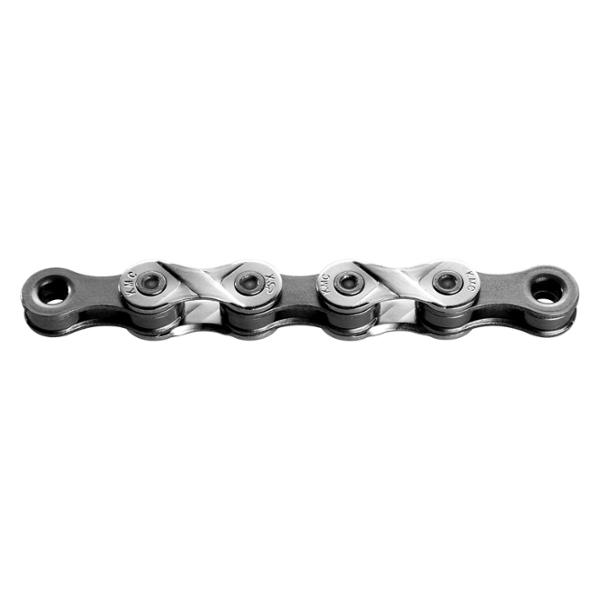 CHAINE VELO  8V. KMC X8 ARGENT / GRIS 114M ATTACHE RAPIDE