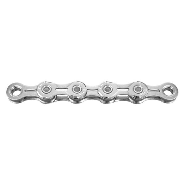 BICYCLE CHAIN 10 SPEED KMC X10EL SILVER 114 LINKS  - QUICK RELEASE