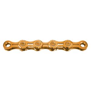 BICYCLE CHAIN 10 SPEED KMC X10EL TI-N GOLD 114 LINKS  - QUICK RELEASE