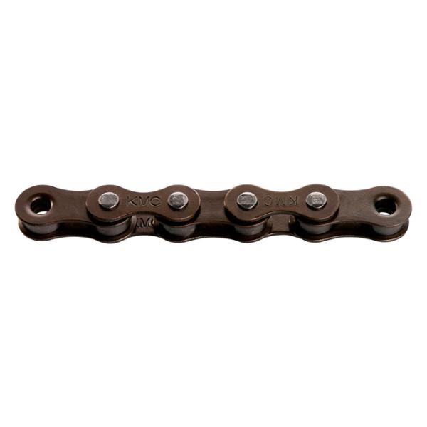 CHAINE VELO  1V. KMC Z1 WIDE MARRON 112M ATTACHE RAPIDE