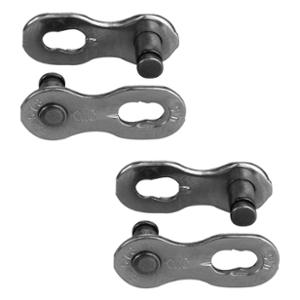 ATTACHE RAPIDE VELO KMC E1 / E8 EPT NR ARGENT (X2)