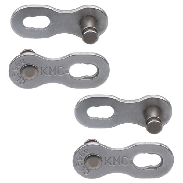 ATTACHE RAPIDE VELO  9V. KMC 9 NR EPT ARGENT (X2)