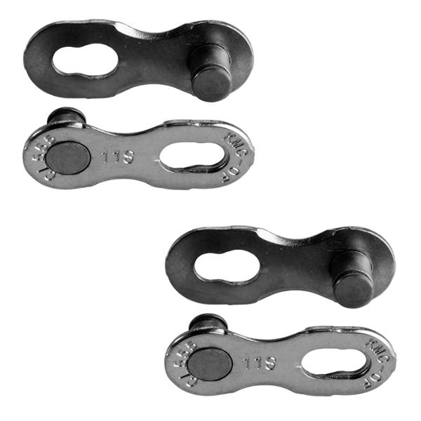 CIERRE RÁPIDO BICICLETA 11V. KMC 11 NR EPT PLATA (X2)