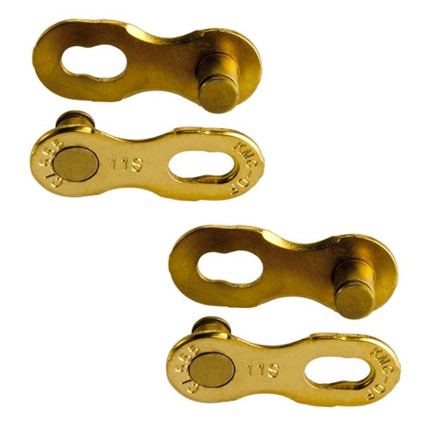 CIERRE RÁPIDO BICICLETA 11V. KMC 11 R ORO (X2)