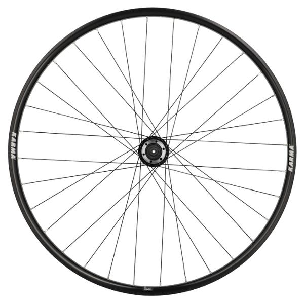 "RUEDA BICICLETA MTB 29"""" DELANTERA CIERRE LLANTA NEGRO MACH1 KARMA BUJE VELOX DISCO 6T."