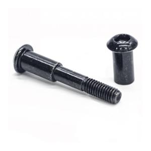 FOLDING AXLE SCREW 8/M6x50mm BLACK