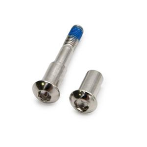 FOLDING AXLE SCREW 8/M6x50mm SILVER