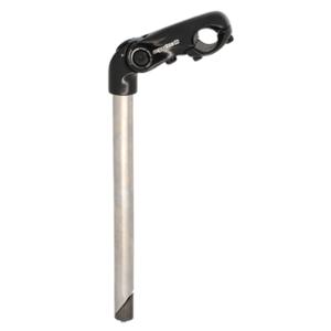 H.B STEM ADJUSTABLE PLONGEUR D22.2 L90 ERGOTEC KOBRA VARIO ALU BLACK - OPENS 0 TO 50° 25.4 H.B