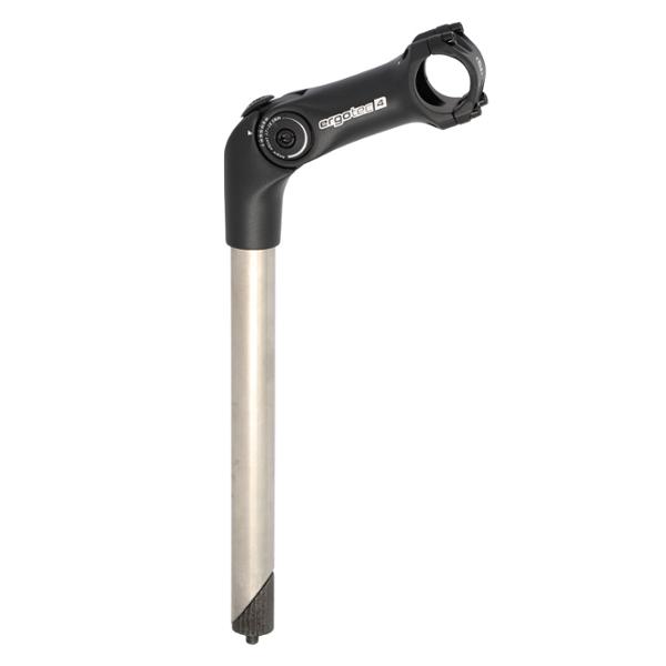 POTENCE REGLABLE PLONGEUR D25.4 L110 ERGOTEC OCTOPUS 2 ALU NOIR OUVRABLE 0 A 60° (31.8)