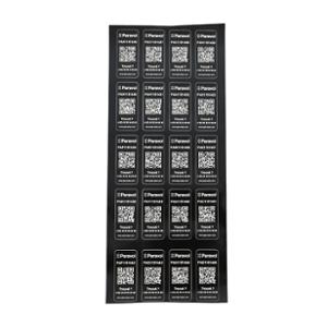 ETIQUETTE D'IDENTIFICATION BICYCODE / PARAVOL STICKER NOIR (STICKER X10)