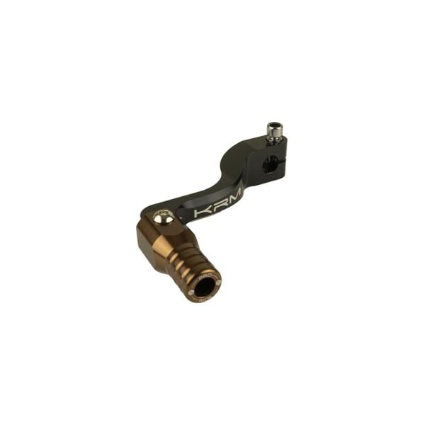 SELECTEUR VITESSE KRM ADAPT. AM6 ALU NOIR / MARRON BRONZE (REPLIABLE)
