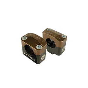 ELEVADOR MANILLAR MECAB/MOTO KRM PRO RIDE ALUMINIO PARA MANILLAR 28.6MM-NEGRO/MARRÓN X2