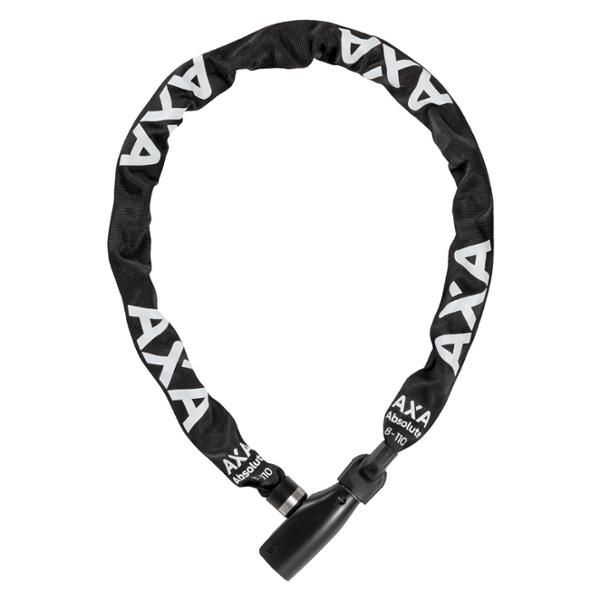 BICYCLE ANTI-THEFT CHAIN WITH KEY Ø8 X 1.10m AXA ABSOLUTE 8 BLACK