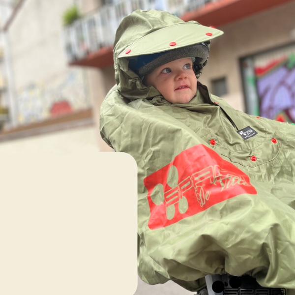 RAIN PROTECTION PONCHO SPAD FULAP  JUNIOR OLIVE SIZE: UNIQUE