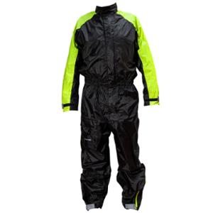 COMBINAISON PLUIE TRENDY NOIR / JAUNE FLUO