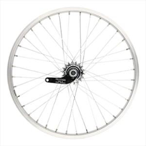 WHEEL -MTB- 20 REAR  SOLID THROUGH AXEL MACH1. HUB VELOSTEEL COASTER RETRO