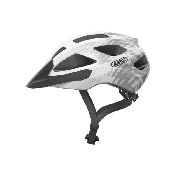 HELMET -ROAD/MTB- ABUS MACATOR WHITE/SILVER IN MOLD WITH OCCIPITAL ADJUSTMENT  S: S (51/55)