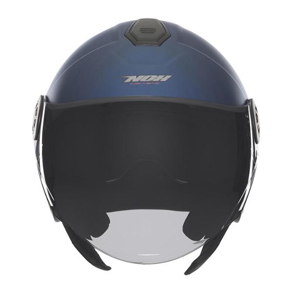 CASQUE JET DOUBLE ECRAN NOX N182 BLEU MAT T53-54 XS - CE 22.06