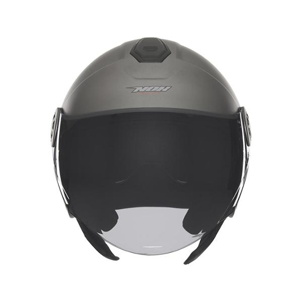 CASQUE JET DOUBLE ECRAN NOX N182 TITANIUM MAT T53-54 XS - CE 22.06