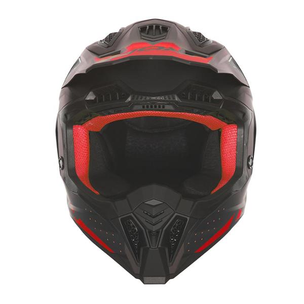 CASQUE CROSS NOX N634 GRADIANT NOIRMAT / ROUGE T53-54 XS - CE 22.06
