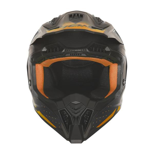 CASQUE CROSS NOX N634 GRADIANT NOIRMAT / ORANGE T53-54 XS - CE 22.06