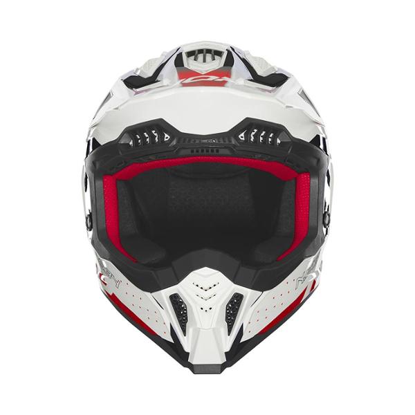 CASQUE CROSS NOX N634 GRADIANT BLANC / ROUGE T53-54 XS - CE 22.06