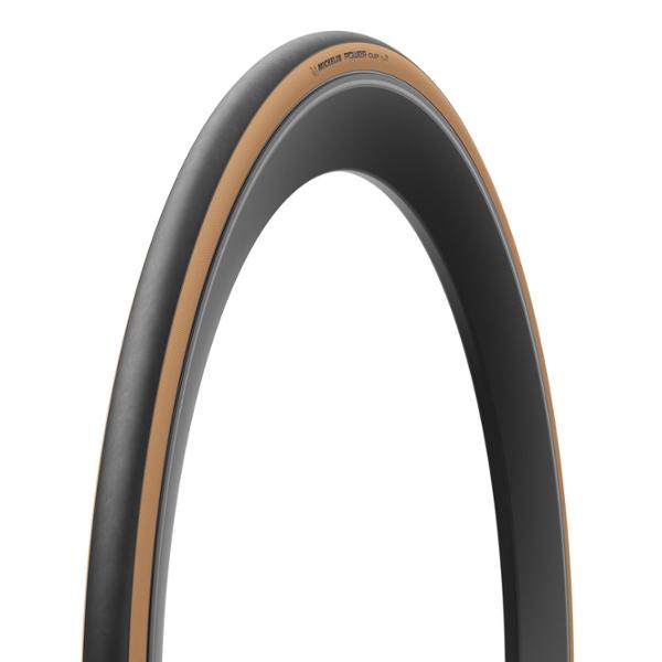 PNEU ROUTE 700X32C TS MICHELIN POWER CUP CLASSIC TLR NOIR / BEIGE (32-622)
