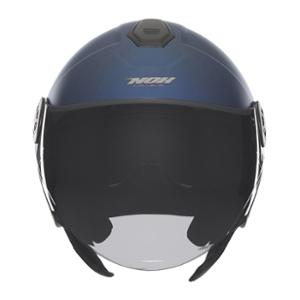CASQUE JET DOUBLE ECRAN NOX N182 BLEU MAT - CE 22.06
