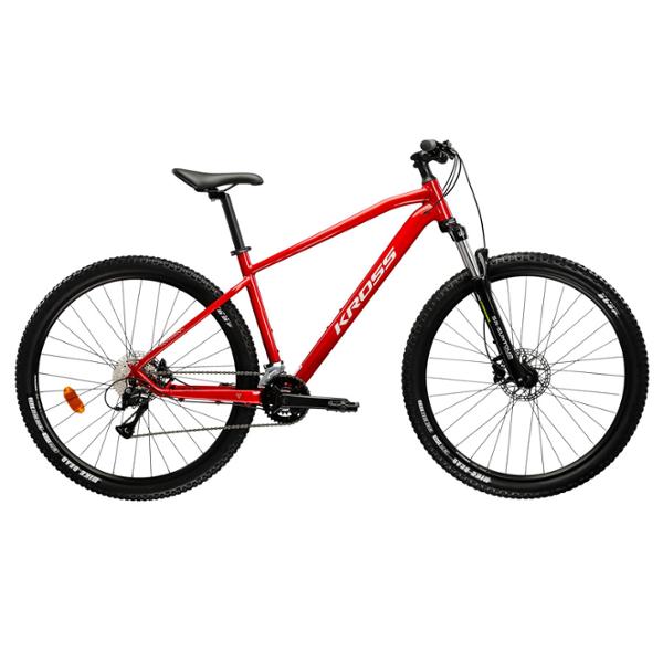 BICYCLE -MTB- 27,5 SEMI RIGID KROSS HEXAGONAL 4.0 SIZE: S (15) ALUMINIUM RED/SILVER
