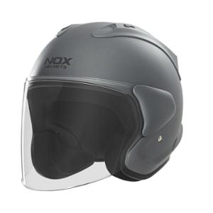 CASQUE JET NOX N220-S TITANIUM MAT - CE 22.06