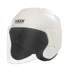 CASQUE JET NOX N220-S BLANC PERLE - CE 22.06