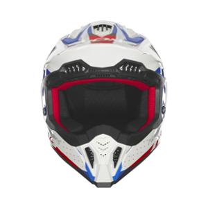CASQUE CROSS NOX N634 GRADIANT BLANC / BLEU / ROUGE - CE 22.06