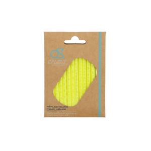 REFLECTEUR POUR RAYON DE VELO 75 MM OPTIMIZ JAUNE FLUO (12 PIECES)