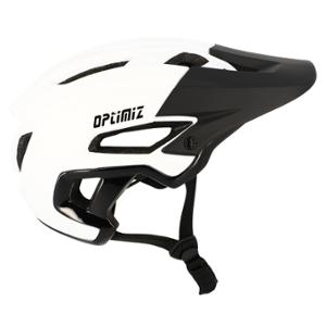 HELMET -MTB/URBAN- OPTIMIZ O342 MATTE WHITE / SHINEY BLACK IN-MOLD  - WITH OCCIPITAL ADJUSTMENT