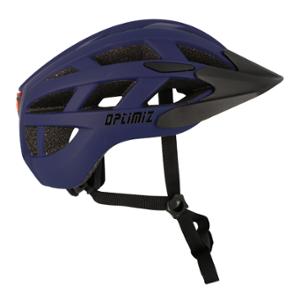 HELMET -MTB- OPTIMIZ O332 MATTE BLUE IN-MOLD - WITH OCCIPITAL ADJUSTMENT & LIGHT