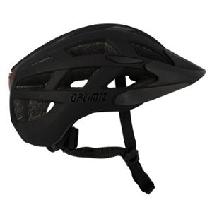 HELMET -MTB- OPTIMIZ O332 MATTE BLACK IN-MOLD - WITH OCCIPITAL ADJUSTMENT & LIGHT