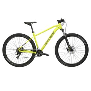 VELO VTT 29" SEMI RIGIDE KROSS LEVEL 1.0 TAILLE L (19") ALUMINIUM JAUNE / NOIR