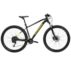 VELO VTT 29" SEMI RIGIDE KROSS LEVEL 2.0 TAILLE M (17") ALUMINIUM NOIR / JAUNE